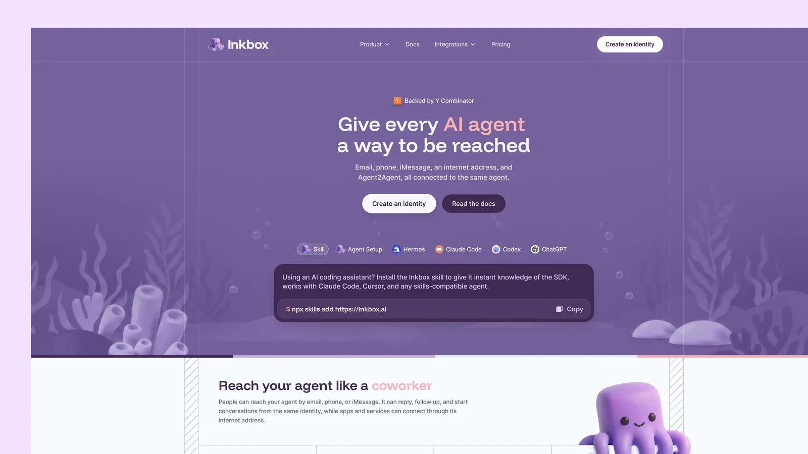 Inkbox: A site that explains itself